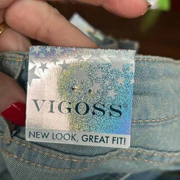 Vigoss Girls Blue, Skinny Jeans Size 14 Adjustable Waistband Stitch Fix NWT - Picture 11 of 16